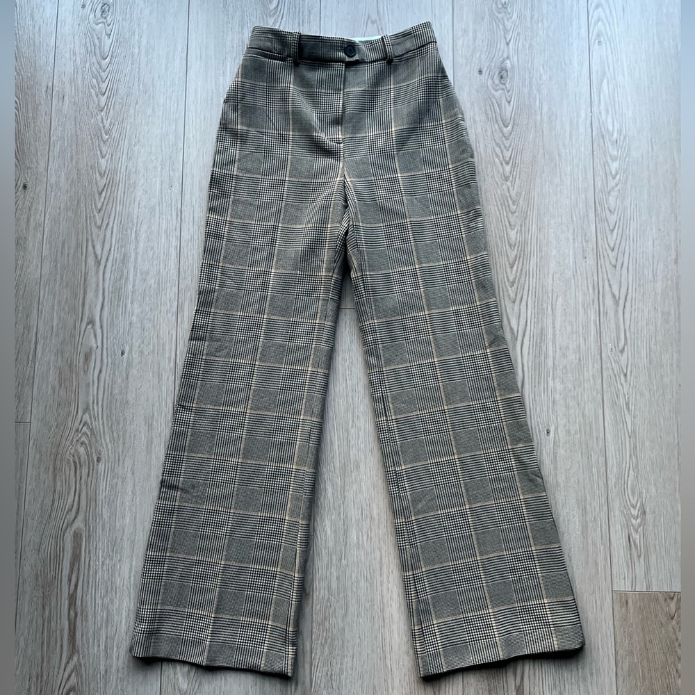 NWOTS Wilfred Plaid checked Flare pant Sz 0